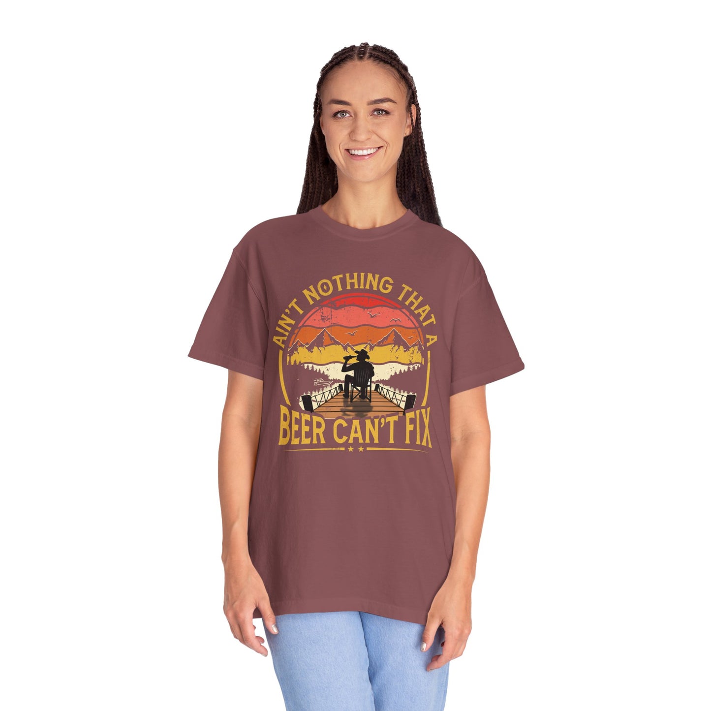 Ain't Nothing That A Beer Can't Fix Unisex Garment-Dyed T-Shirt