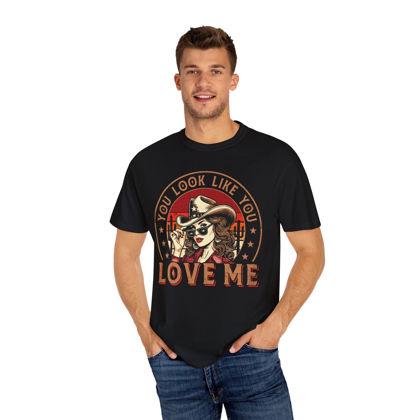 Vintage Look You Love Me T-shirt - Unisex Garment-Dyed Tee