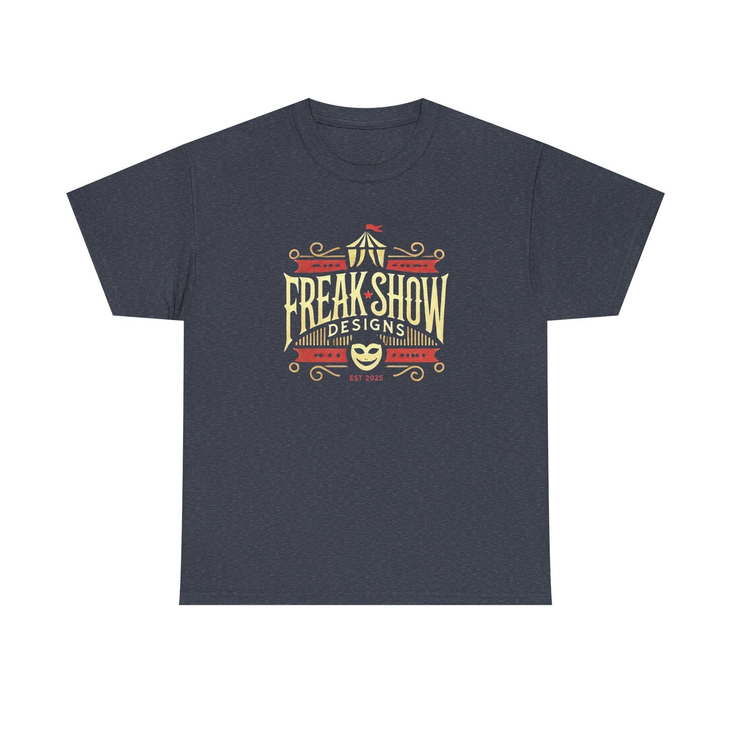 Freak Show Graphic Unisex Heavy Cotton Tee - Vintage Fair Design