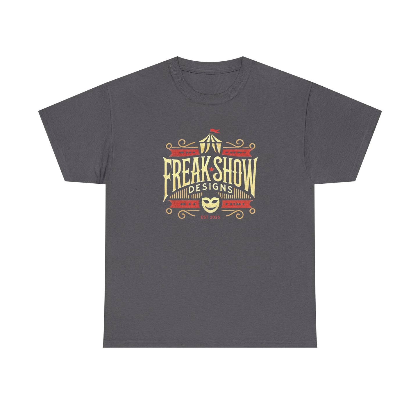 Freak Show Graphic Unisex Heavy Cotton Tee - Vintage Fair Design