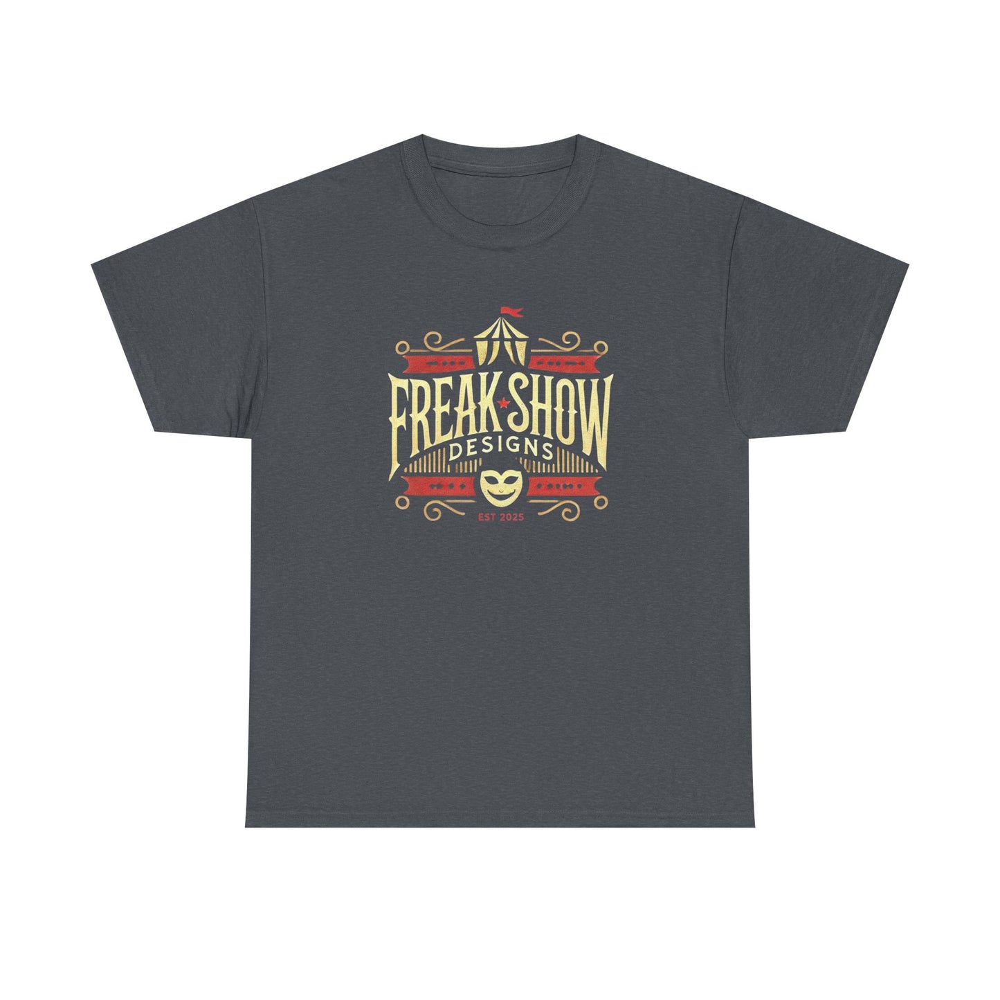 Freak Show Graphic Unisex Heavy Cotton Tee - Vintage Fair Design