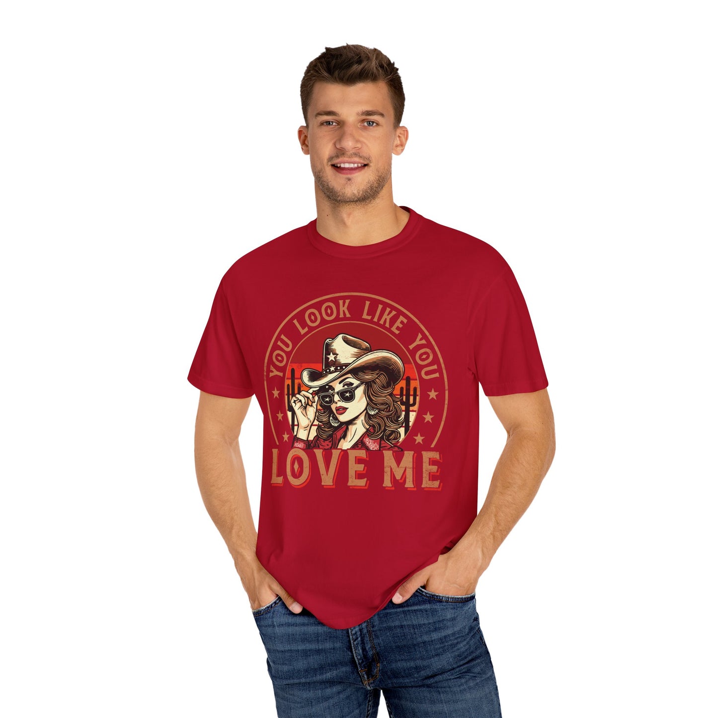 Vintage Look You Love Me T-shirt - Unisex Garment-Dyed Tee