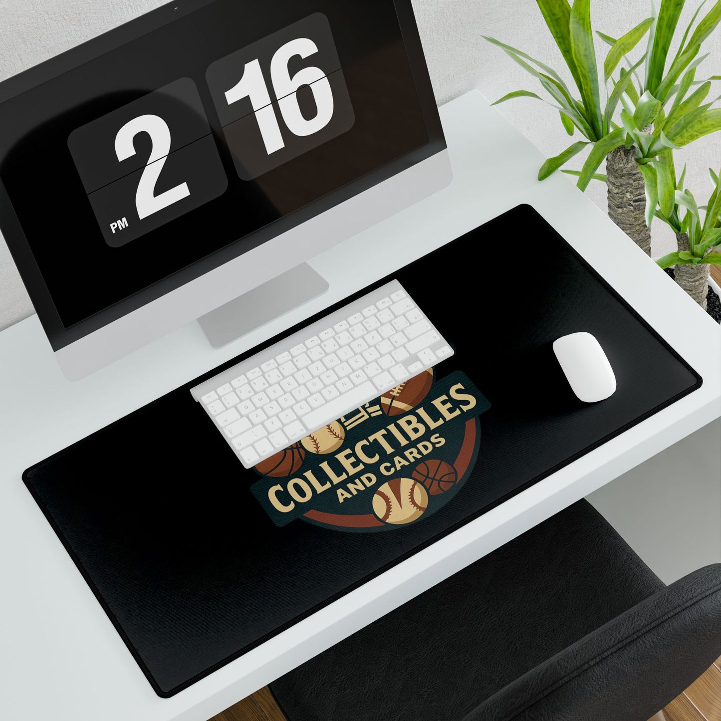 Sporty Desk Mat for Collectors, Gaming, Office Accessory, Sports Lovers Gift, Desk Decor