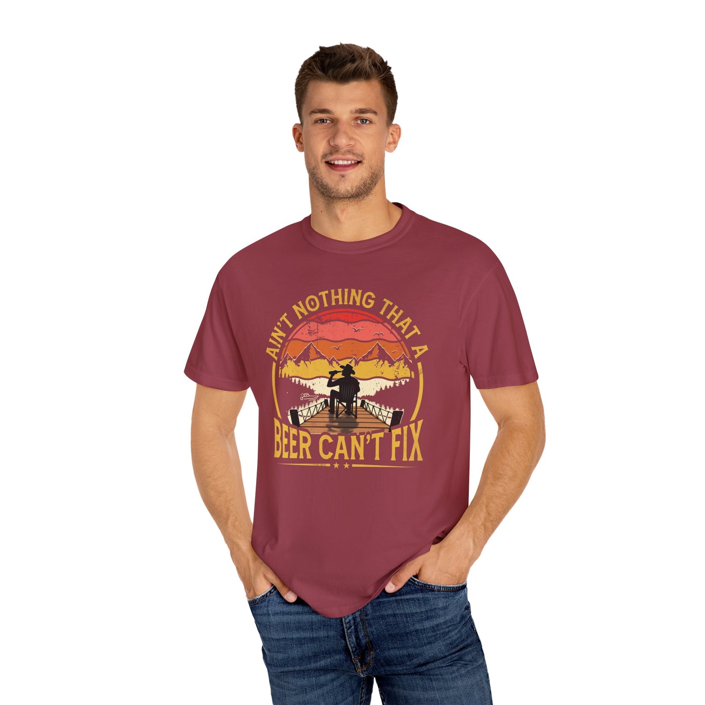 Ain't Nothing That A Beer Can't Fix Unisex Garment-Dyed T-Shirt