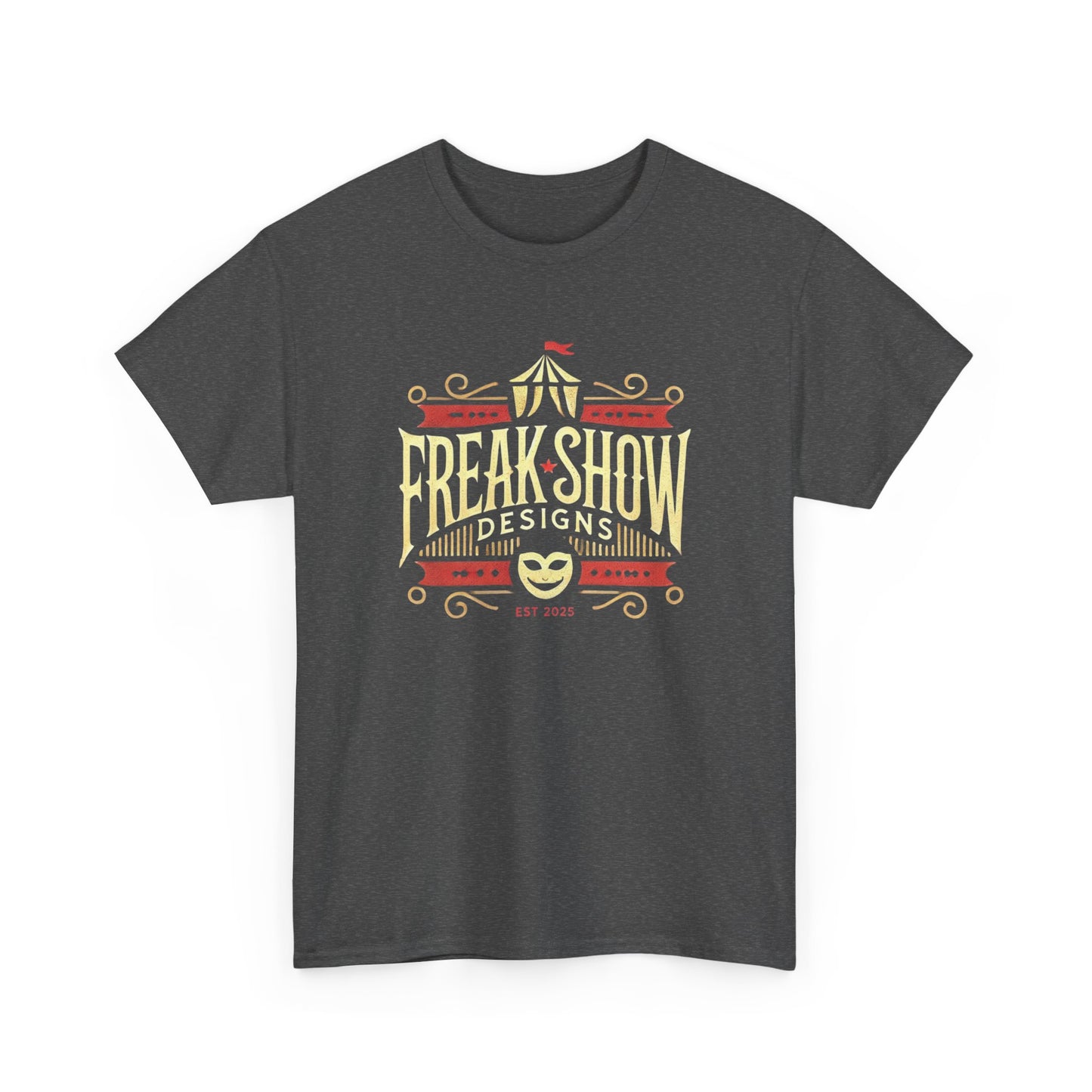 Freak Show Graphic Unisex Heavy Cotton Tee - Vintage Fair Design