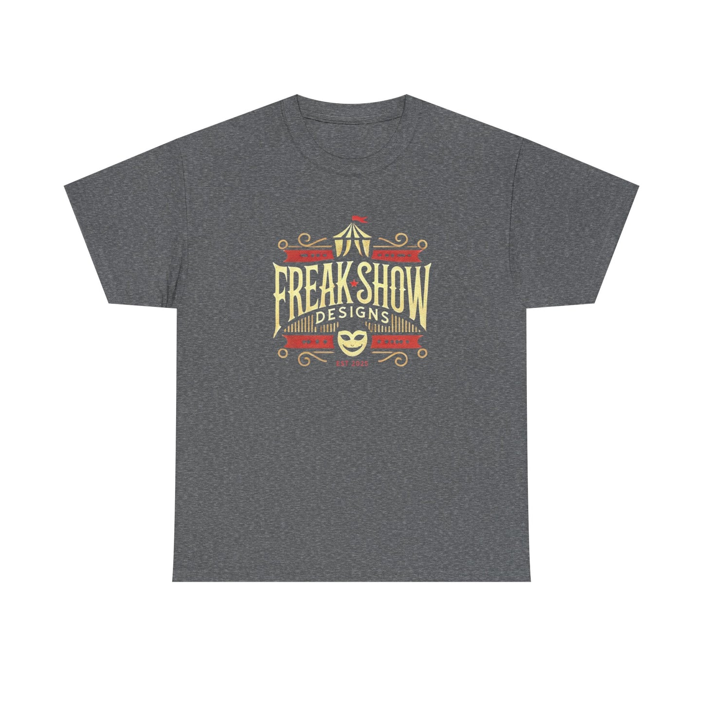 Freak Show Graphic Unisex Heavy Cotton Tee - Vintage Fair Design