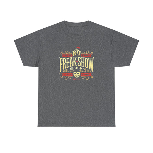 Freak Show Graphic Unisex Heavy Cotton Tee - Vintage Fair Design