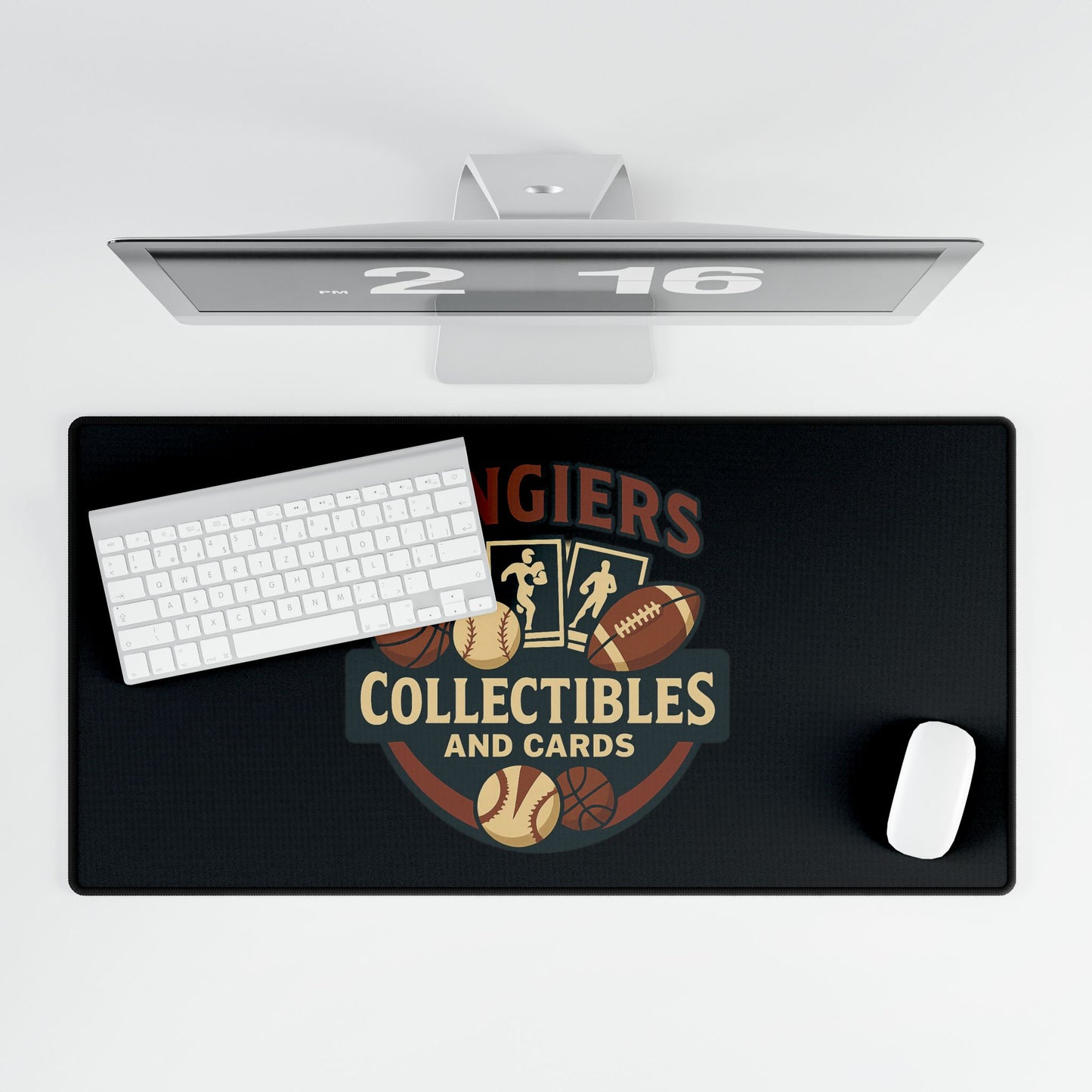 Sporty Desk Mat for Collectors, Gaming, Office Accessory, Sports Lovers Gift, Desk Decor